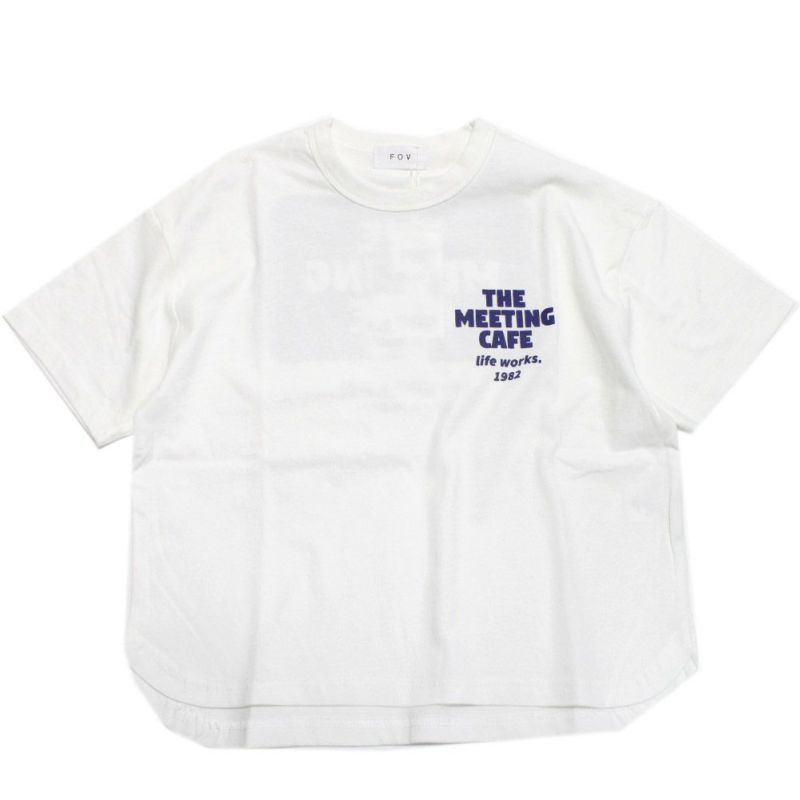 フォブ] THE MEETING 6分袖Tシャツ ホワイト(WH)｜子供服の通販 ミリバール