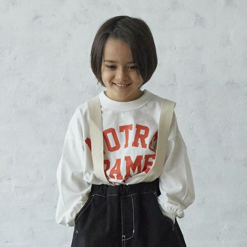 フォブ] NOTREDAME ビッグL/S Tシャツ ホワイト(WH)｜子供服の通販