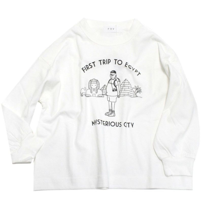 フォブ] FIRST TRIP ビッグL/S Tシャツ ホワイト(WH)｜子供服の通販