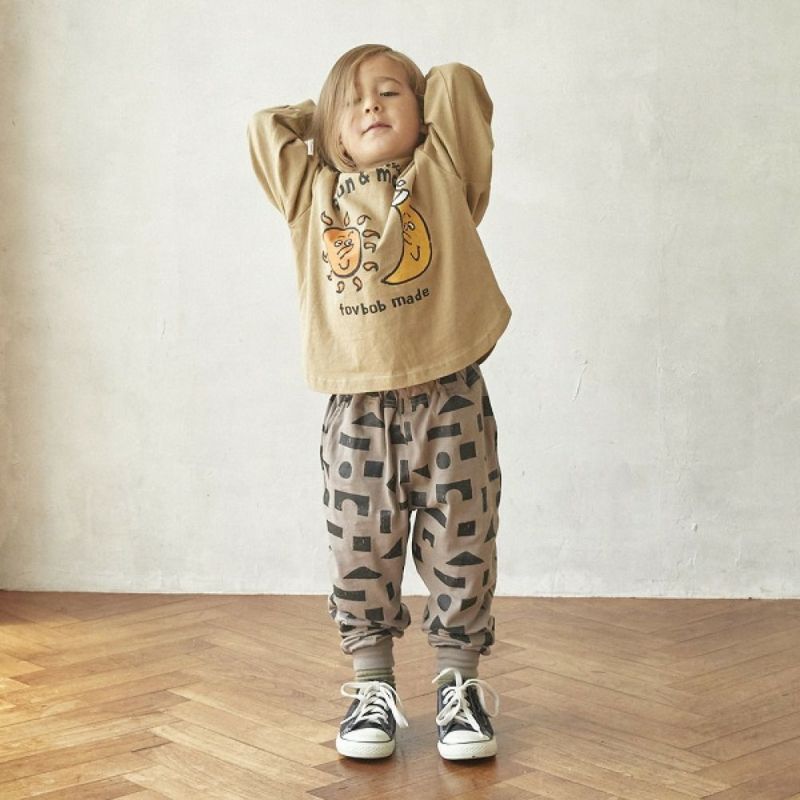 フォブ] 【FOVBOB】 sun＆moon L/S Tシャツ ベージュ(BE)｜子供服の