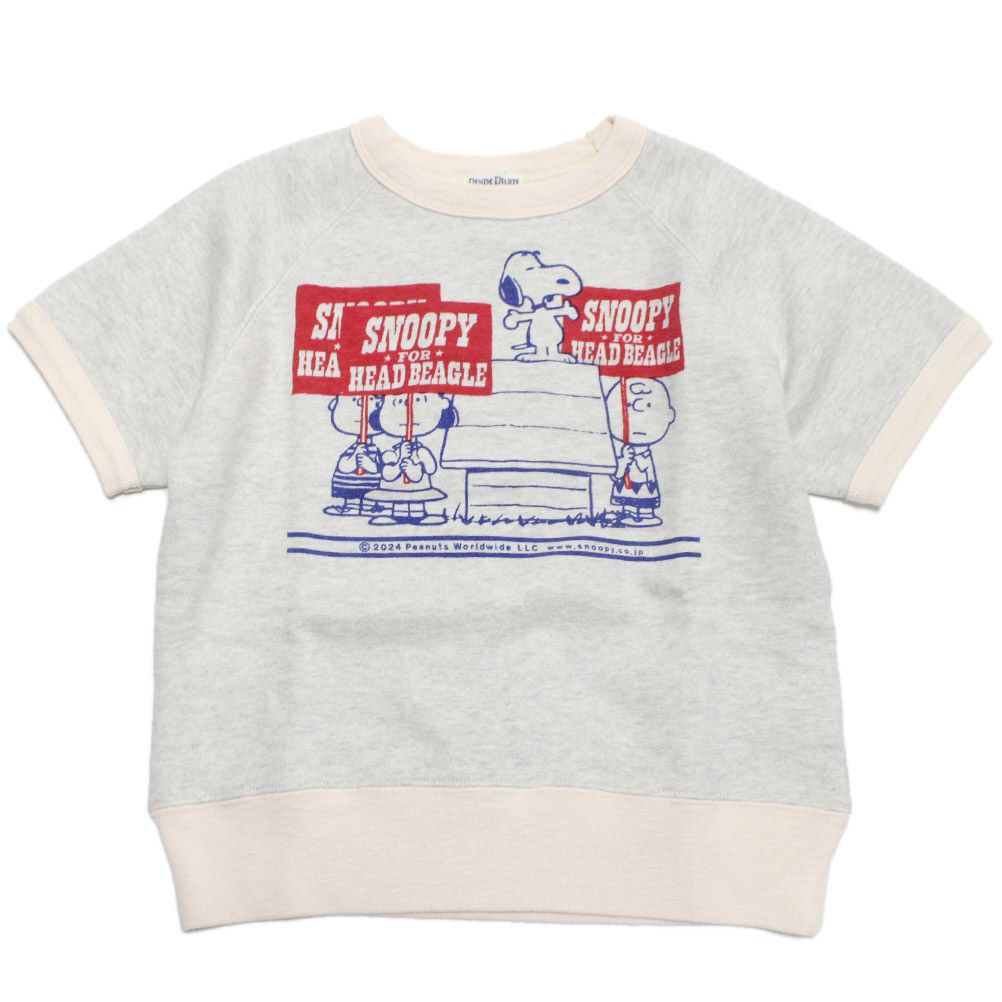 デニムダンガリー×スヌーピー] ウラケ SNOOPY スウェット 23LGR薄