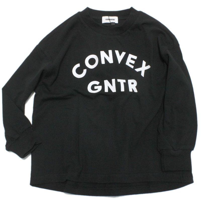 ジェネレーター] CONVEX×GN L/S Tシャツ ブラック(BK)｜子供服の通販