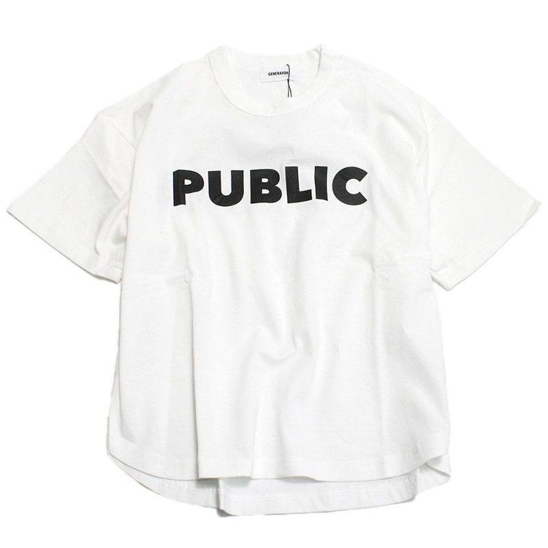 ジェネレーター] PUBLIC Tシャツ ホワイト(WH)｜子供服の通販 ミリバール