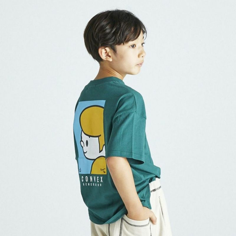 ジェネレーター] CONVEX×GN ビッグTシャツ グリーン(GN)｜子供服の通販