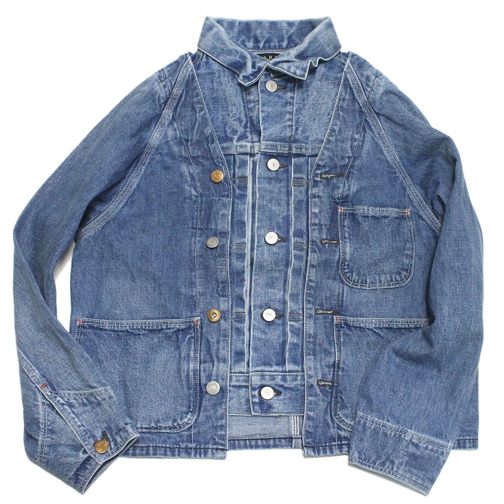 マレ] ライトオンスデニムドッキングジャケット ブルー(14)｜子供服の