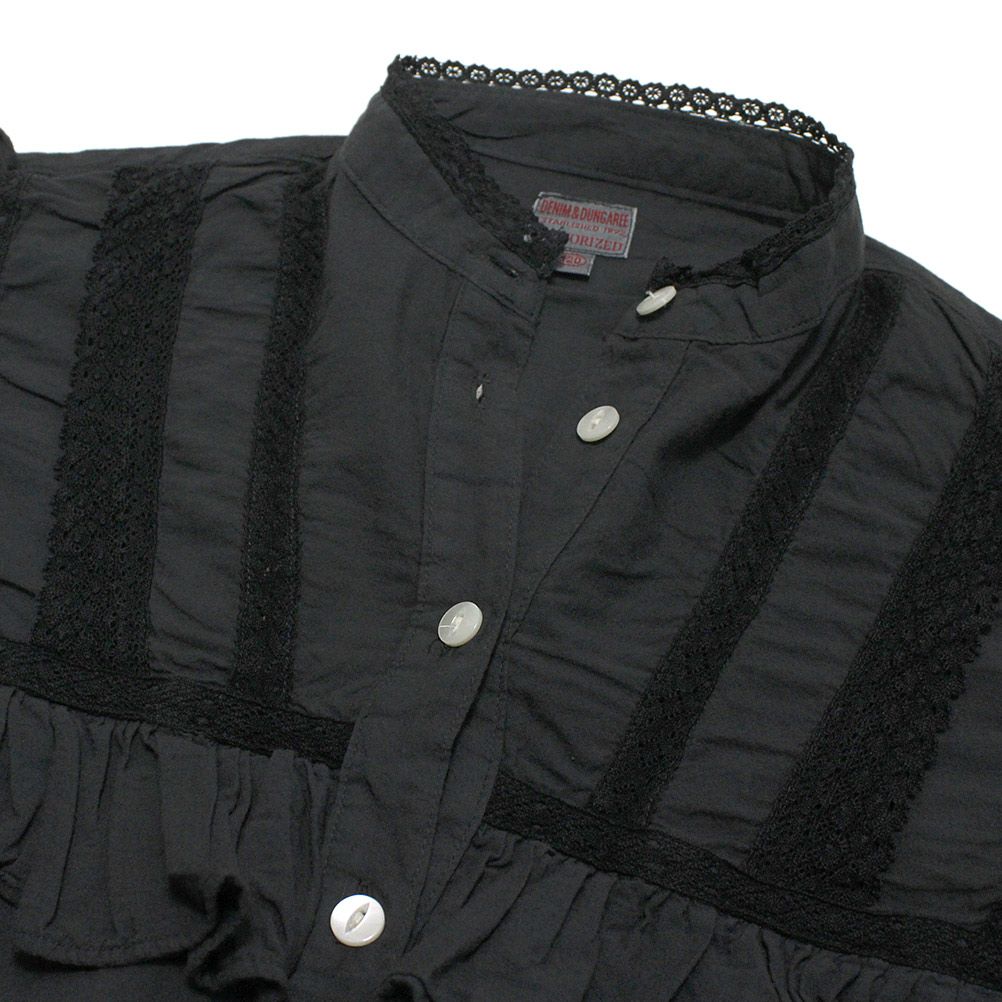 デニムアンドダンガリー] ローン レース ブラウス 2BK黒｜子供服の通販