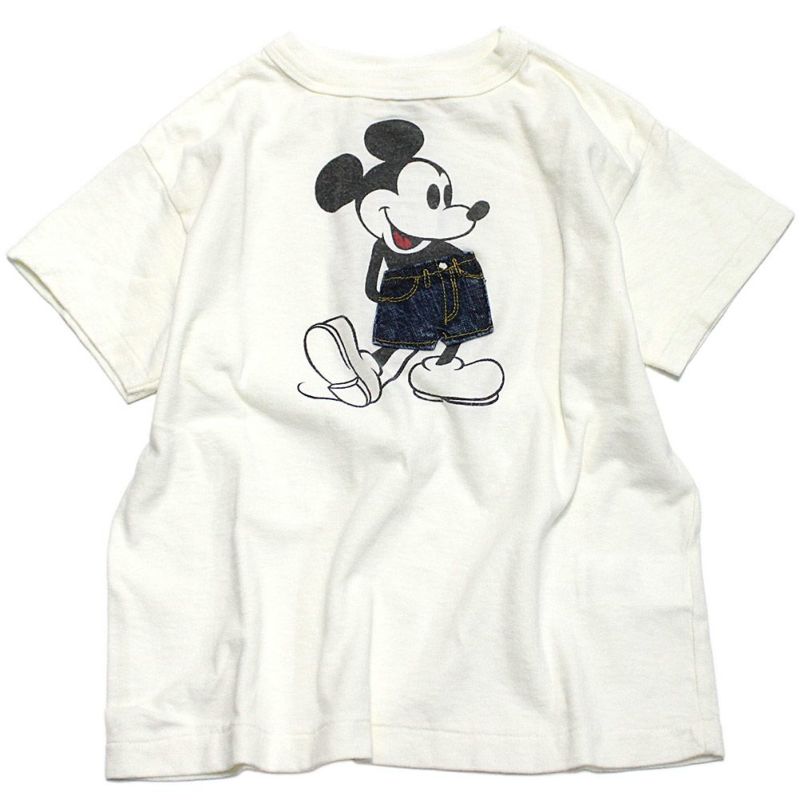 デニムダンガリー ミッキーコラボTEE 01 デニムダンガリー×ミッキー] ビンテージテンジク MICKEY TEE 1W