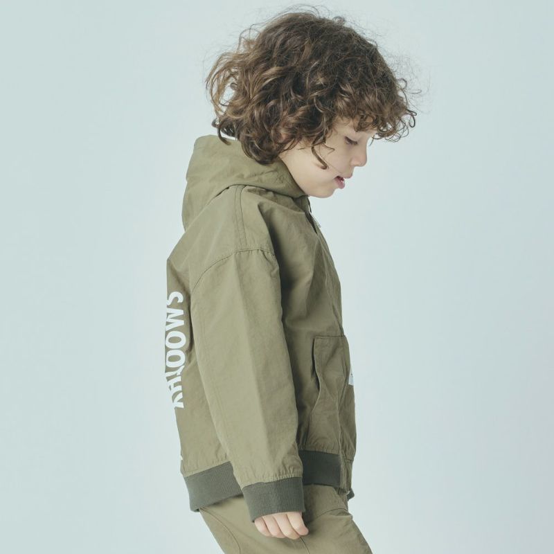 ここ⭐︎SMOOTHY  ミリタリーパーカー／スムージー スムージー] ナイロンジップパーカー カーキ｜子供服の通販 ミリバール
