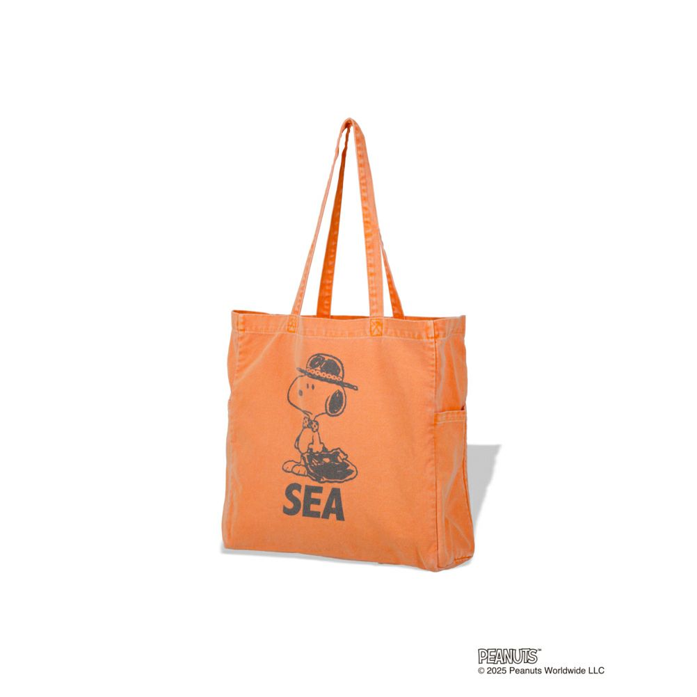 スムージー] 【SMOOTHY×WIND AND SEA】SNOOPY トートバック オレンジ