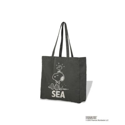 スムージー] 【SMOOTHY×WIND AND SEA】SNOOPY トートバック ブラック