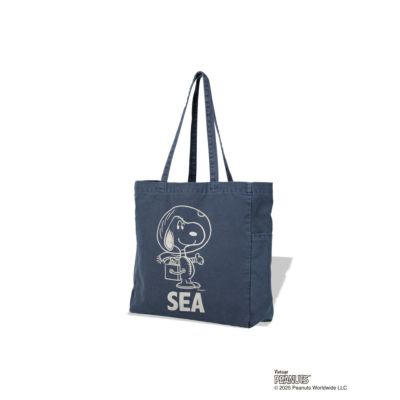 スムージー] 【SMOOTHY×WIND AND SEA】SNOOPY トートバック ネイビー